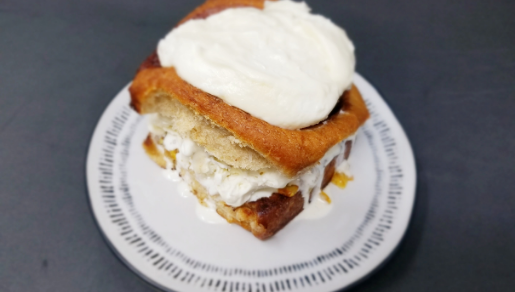 Cinnamon Roll Gelato Sandwich